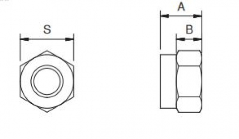 Dado autobloccante - M8 - A2