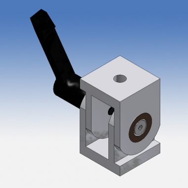 Giunto snodato a leva per profili 30x30