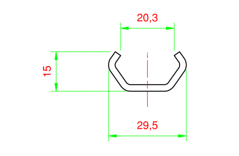 Guida tes diam. 30mm