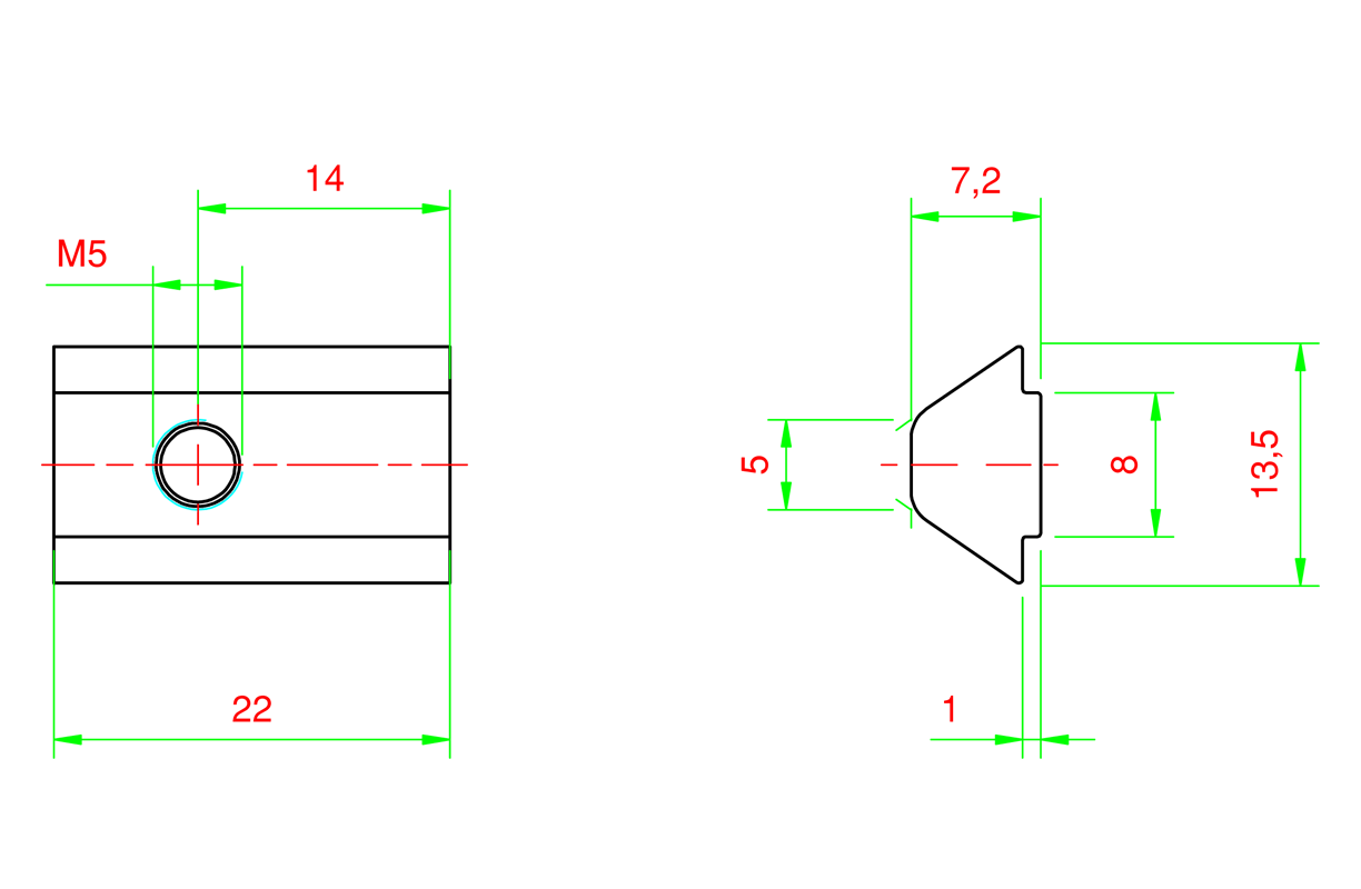 Angolare; Per Profili; Larghezza Della Scanalatura: 8mm; W: 28mm - Foto 3
