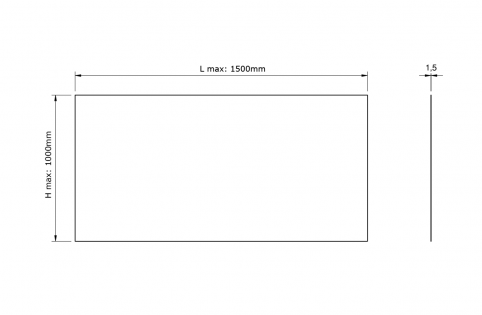 Lamiera in Acciaio inossidabile 1,5mm