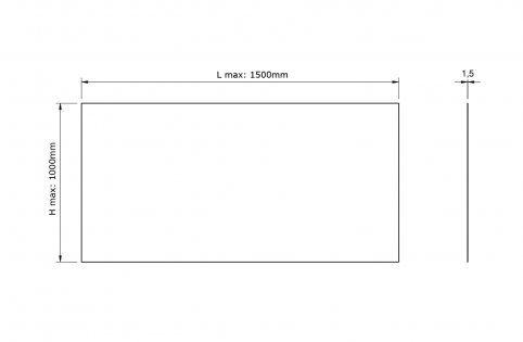 Lamiera in ferro zincato 1,5mm