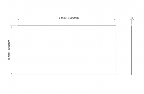 Pannello in legno truciolare grigio 7047 sp.16mm