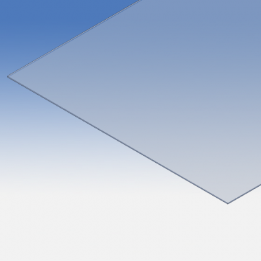 Pannello in plexiglass azzurrato 3mm