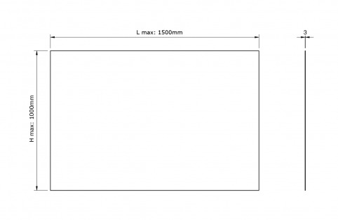 Pannello in policarbonato trasparente 3mm