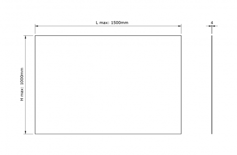 Pannello in policarbonato trasparente 4mm
