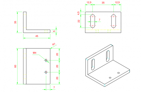 Porta chiave per micro elettromagnetico angolare