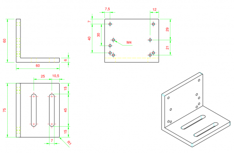 Porta micro universale perimetrale battente angolare