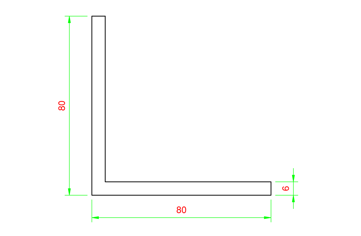 Tendance Barra Angolare A U In Alluminio Bianco 80x80x80 Cm - Profilo Per Edilizia E Fai-Da-Te - 2