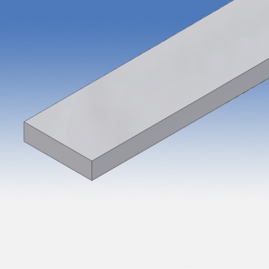 Profilo in alluminio piatto 40x10mm