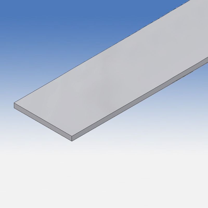 Wera Asta Piatta In Alluminio Verniciato - 15 X 2 Mm, Lunghezza 1500 Mm - Profilo Nero RAL 9005 Lucido