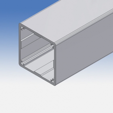 Profilo tubolare in alluminio 60x60