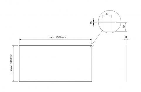 Rete in ferro zincato Maglia: 40x40mm