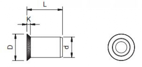 Rivetto filettati TS - M6