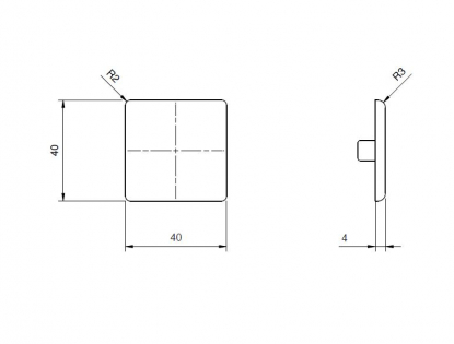 Tappo per profilo SERIE 40