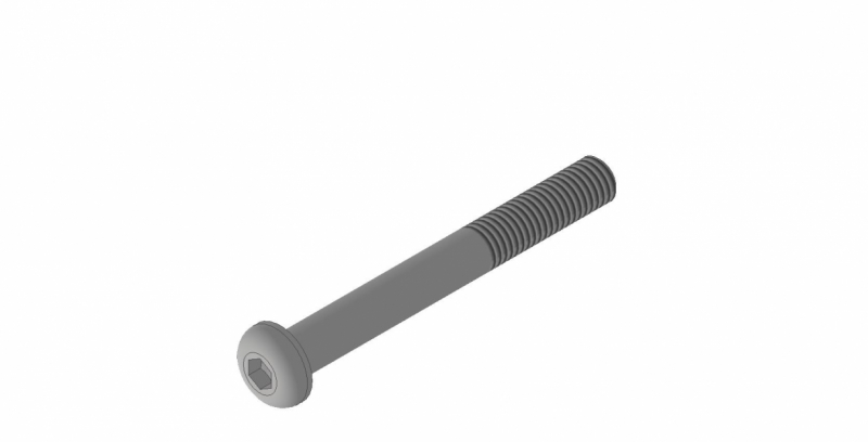 Viti A Testa Tonda Con Brugola M4 X 12mm In Acciaio Inox A2-70 - Confezione Da 500 Pezzi