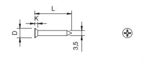 Vite autofilettante TSP - Ø2.9x13 - C15