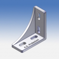 Squadra angolare di fissaggio per profili 30x30