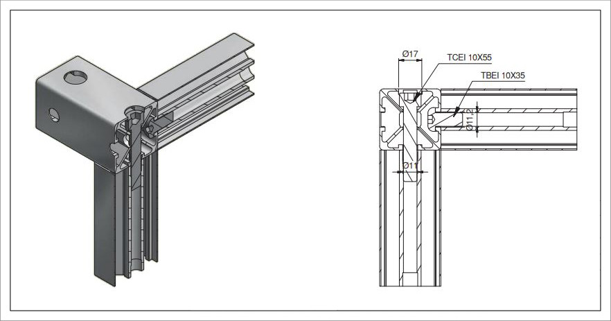 Montaggio profili CAVA10 M10